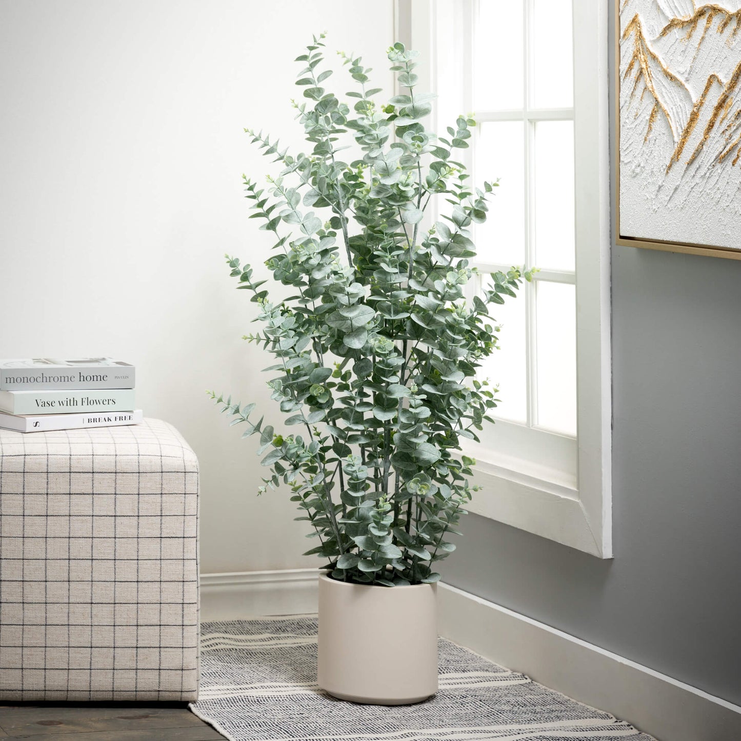 LARGE POTTED EUCALYPTUS TREE