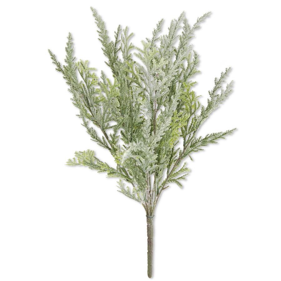 Flocked Cedar Bush | 17.5”