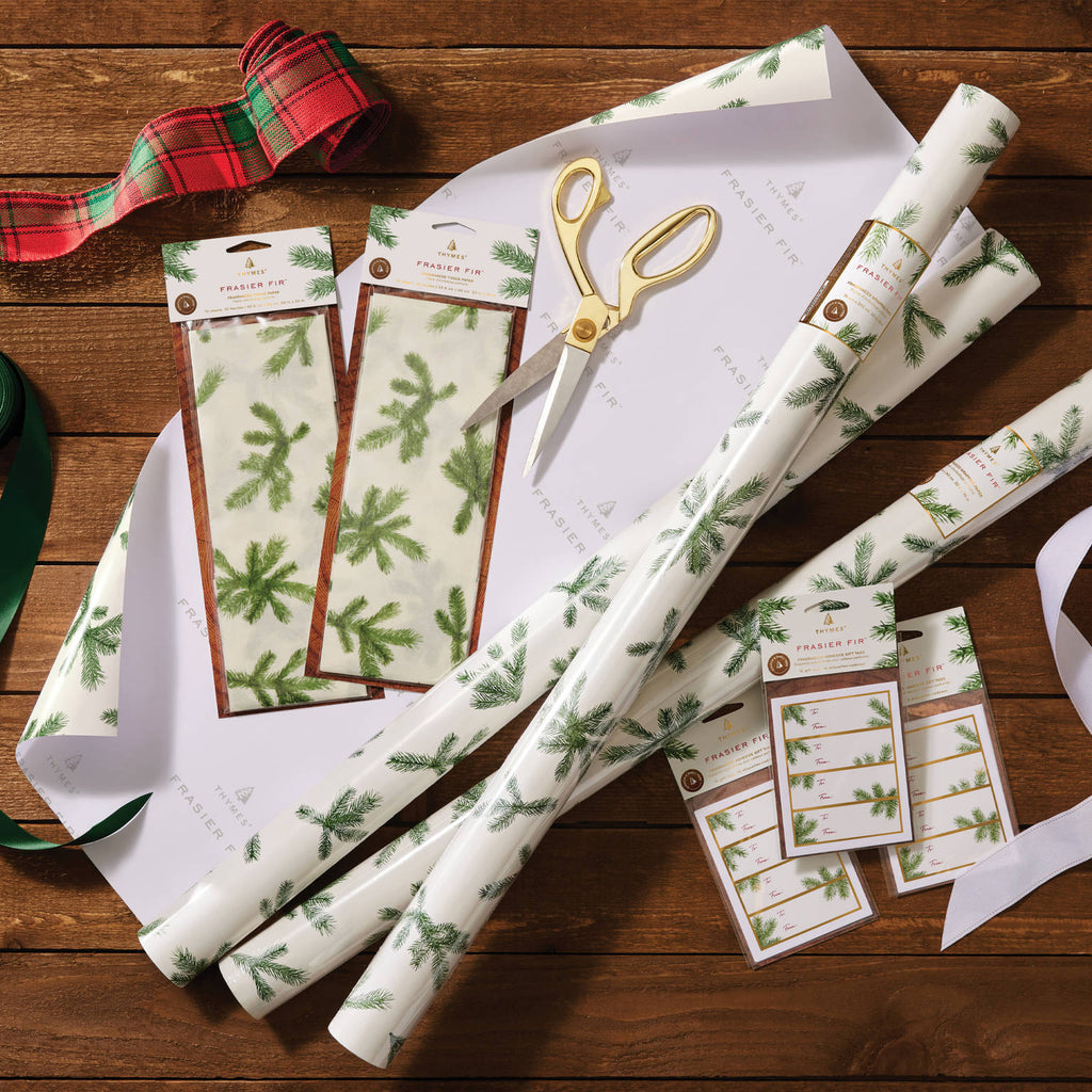 Thymes Fraiser Fir Scented Wrapping Bundle